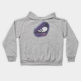 Paper craft pigeon Kids Hoodie